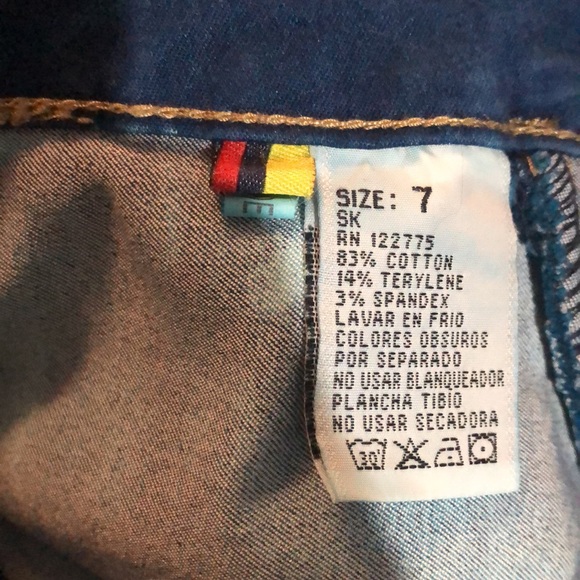 BRAND NEW Colombian push up jeans bright blue size medium 7-12 - Picture 4 of 5